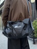 回力大容量旅行包男干湿分离手提出差行李包轻便健身短途旅游斜挎包 黑色+灰色青蛙挂件【干湿分离/独立鞋仓】 实拍图