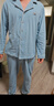 雅鹿男士睡衣男春秋2026新款100%纯棉长袖大码全棉可外穿家居服套装 NSSJ-梦幻蓝 【100%纯棉】 XL -175/96A 【建议120-140斤】 实拍图