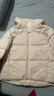优衣库女装无缝羽绒连帽外套/外套夹克478577 01 乳白色 S 实拍图