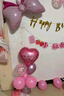 多美忆生日场景布置女孩生日气球儿童道具氛围装饰快乐桌飘装扮粉色套餐 实拍图