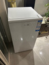 海尔（Haier）立式冷柜电脑控温冰柜冷藏冷冻切换家用冷柜风冷无霜/匀冷微霜母乳小冰箱 「山茶花新品」64升小占地旋钮灵活控温微霜 64升 实拍图