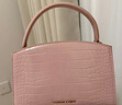 CHARLES&KEITH鳄鱼纹凯莉包手提斜挎婚包包女包生日礼物新年礼物CK2-50270880-1 粉红色Pink S 实拍图