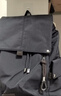 我潮双肩包男士帆布背包休闲大容量时尚旅行包高中学生书包轻便电脑包 蓝黑色升级款 实拍图