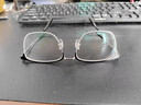 普莱斯纯钛近视眼镜半框架商务眼睛防蓝光防辐射可配有度数变色片990070 镜框+1.598万新防蓝光镜片 实拍图