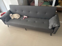 沐乐旭沙发折叠两用沙发床奶油风公寓出租房2025新款猫抓皮小沙发 星云灰【耐磨猫抓皮】 四人位 2m +2抱枕 实拍图