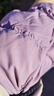 鸭鸭（YAYA）儿童轻薄羽绒服短款小童中大童连帽男女童2023秋冬洋气童装外套 浅紫 160 实拍图