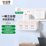 公牛（BULL）转换插头/品字形一转三插座/无线转换插座/电源转换器 适用卧室、厨房 3位分控开关插座  实拍图