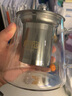 康韵 耐高温玻璃茶壶加厚可加热玻璃茶壶带不锈钢过滤网冷水壶家用大号泡茶壶 450ml合意壶（2直把杯） 实拍图