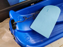 博沃尼克滑雪板加大号滑雪冰车亲子款加厚成人儿童雪橇车滑草板滑沙板刹车 蓝色亲子款 【大号100cm】 实拍图