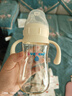 舒婴防胀气重力球吸管奶瓶婴儿ppsu大宝宝喝水学饮杯宽口径配件 PPSU300ML重力球配爱心鸭嘴（9月+） 实拍图