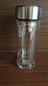 富光玻璃杯双层带茶隔大容量水杯 高档商务泡茶杯 高硼硅杯子500ml 实拍图