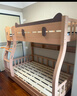 可颜上下铺床儿童床男孩女孩卡通高低床子母床双层床小户型实木上下床 柜梯款 上床宽115  下床宽135 实拍图