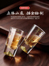 青苹果新年手握金山白酒杯精致二两杯6只装 加厚水晶玻璃带刻度观山杯 实拍图