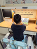 黑白调C2儿童学习桌书桌写字桌专用3-18岁全光谱灯光一体进口橡胶木 实拍图