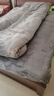雅鹿 牛奶绒刺绣床上四件套冬季珊瑚绒法兰绒双面加绒被套床罩床单床 R轻羽-高级灰【亲肤舒适/加厚保暖】 1.8m四件套 床单款 -被套200*230cm 实拍图