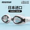 SWANS泳镜日本进口防水防雾高清男女士近视游泳眼镜大框游泳装备 600° 实拍图