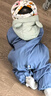 依生象宝婴儿爬行服 宝宝秋冬学爬服防水一体连身式爬爬衣外穿罩衣90码 实拍图
