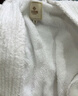 洁丽雅（Grace）浴袍男女冬季纯棉睡袍柔软舒适加厚吸水成人五星级酒店 秋冬款-白色(双面毛圈) L（男女可穿170~185cm） 实拍图