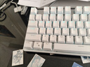 惠普（HP）GK200机械键盘有线办公游戏键盘 20种背光灯效 87键电竞键盘鼠标套装电脑外设键鼠 皎月白【红轴】冰蓝光 实拍图