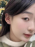 芯奢S999足银耳环女士2026新款养耳洞素圈耳圈耳钉纯银设计高级感耳饰 单只8MM【适合耳骨佩戴】 实拍图