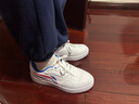 李宁板鞋男鞋子秋冬2025新款增高男士透气休闲百搭经典高端颜值运动鞋 小白鞋/天空蓝【都达】 40 (250mm) 实拍图