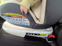 Heekin德国 儿童安全座椅汽车用0-4-12岁婴儿宝宝360度旋转ISOFIX硬接口 尊享灰(遮阳棚+上拉带+侧保护) 实拍图