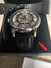齐玫 适用于阿玛尼真皮表带男女原装蝴蝶扣AR1926 1981手表链满天星 黑色黑线-银色针扣 22mm 实拍图