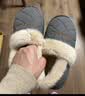 洁丽雅防水棉拖鞋男士冬季室内居家用加绒加厚防滑厚底包跟棉鞋女款外穿 深灰色【防水耐脏 包跟保暖】 40-41 【适合39-40码】 实拍图