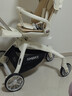 SMARTSTROLLER遛娃神器婴儿推车可坐可躺轻便折叠双向高景观0-6岁用宝宝溜娃车 香槟白(铝合金车架+3D舒适透气) 实拍图