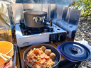 北岳卡式炉户外野外炉具炊具便携式卡磁瓦斯炉火锅燃气罐炉煤气灶套盒 3.3KW卡式炉+4瓶气+便携全收纳箱 实拍图