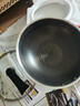炊大皇 炒锅 304不锈钢炒菜锅煎锅 平底不粘炒锅32cm 可立可视盖不挑灶 实拍图