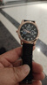 【网红爆款】商务腕表石英运动表休闲皮带男女手表 黑色 实拍图
