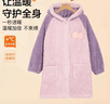 红豆居家（Hodohome）儿童睡衣女童冬季法兰绒保暖家居服女孩加绒加厚睡袍浴袍700紫160 实拍图