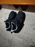 鸿星尔克（ERKE）童鞋男女童密网跑鞋新品大小童运动鞋【鸣鸥】正黑/钢灰色35 实拍图