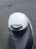 LS2新款摩托车头盔四分三盔电动助力车四季大尾翼大码男女半盔OF608 闪光白 4XL(建议63-64CM) 实拍图
