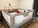 丸丫K2婴儿床围栏宝宝防摔防护栏床边防摔防掉档板免打孔三面1.8+2+2 实拍图