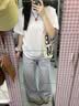 班尼路（Baleno）100%纯棉圆领短袖T恤女夏宽松百搭韩版慵懒风透气运动半袖薄上衣 实拍图