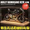 赟娅h2r大号摩托车模型仿真机车玩具合金车模收藏男生日节日礼物 1/9川崎H2R+实木灯光防尘罩 实拍图