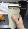 Vanow保温杯咖啡杯便携男女学生不锈钢车载随手水杯子 耶加白 实拍图