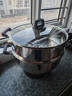 惠当家（Hui Dang Jia）电锅多功能电热锅电炒锅家用电蒸锅一体电煮锅加厚304不锈钢电火锅G08-32 实拍图
