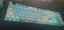 达尔优（dareu）EK815机械合金版键盘 有线键盘  电竞游戏键盘 多键无冲108键单光 女生 白色蓝色 茶轴 实拍图