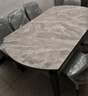 梓屋餐桌家用加厚岩板餐桌椅组合方圆两用饭桌餐桌813#1.35米单餐桌 实拍图