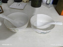高颜值家用银杏时光米饭碗大面碗陶瓷餐具家用新骨瓷陶瓷碗 银杏时光 4.5英寸2碗2白勺 实拍图