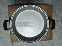 GIOIO铝锅老式家用煎饼锅纯铝加厚燃气平底锅手工铸铝饼铛无涂层不粘锅 无盖 口径34cm特厚款锅重4.8斤 实拍图