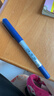 uni三菱 uni-ball EYE蓝色中性笔高颜值0.5mm蓝笔签字笔商务直液式学生水笔水性笔套装 UB-150 5支 实拍图