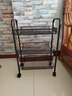 溢彩年华厨房置物架落地储物架移动收纳小推车蔬菜架子多层零食架1056-BK 实拍图