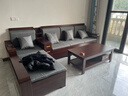 墨宸沙发 紫金檀木实木沙发新中式客厅大小户型冬夏两用转角储物家具 四人位+贵妃+茶水柜+茶几+电视柜 实拍图