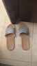 回力亚麻拖鞋男士吸汗透气居家鞋室内家用四季春秋情侣通用女地板拖 蓝色 42-43 【偏小一码】 实拍图