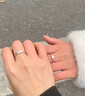 中国黄金（CHINA GOLD）S925银一见钟情戒指男女款情侣一对指环结婚情人节生日礼物送女友 【今/次日达】玫瑰礼盒+情侣对戒 实拍图