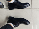 PULIWEI皮鞋男2024秋季新款商务鞋子正装皮鞋牛皮男士皮鞋正装鞋英伦男鞋 黑色 40 实拍图